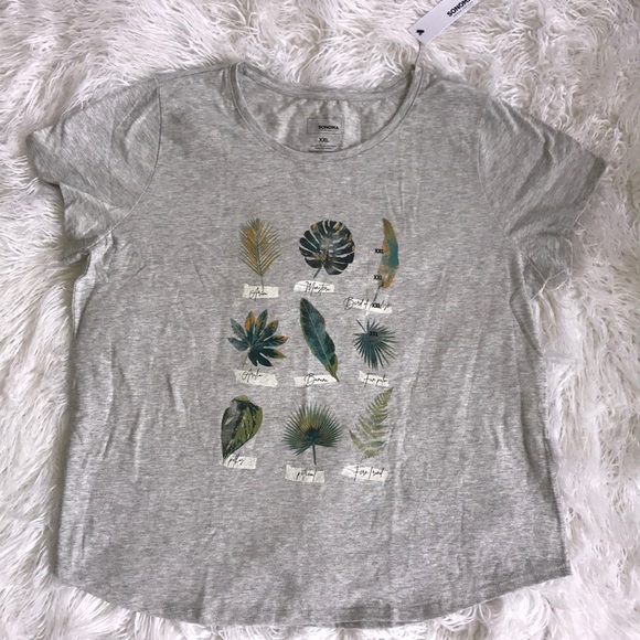 Sonoma Tops - Sonoma Leaf T-shirt NWT